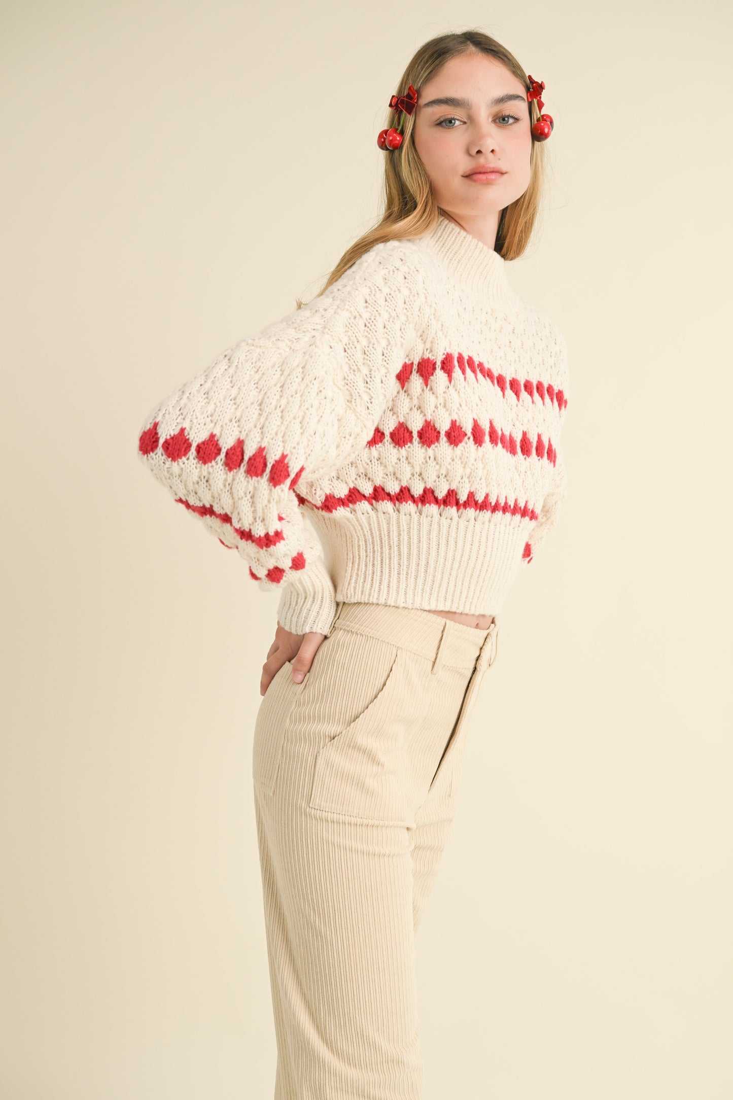 Color Popped Sweater Top