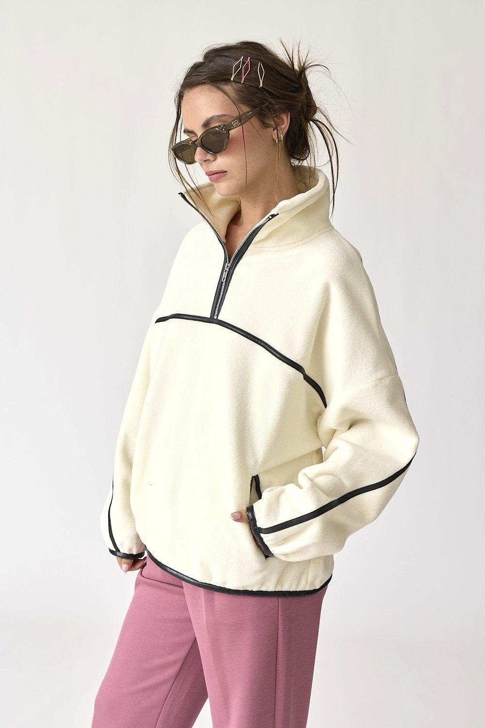 Eleanor Half Zip Fleece Pullover