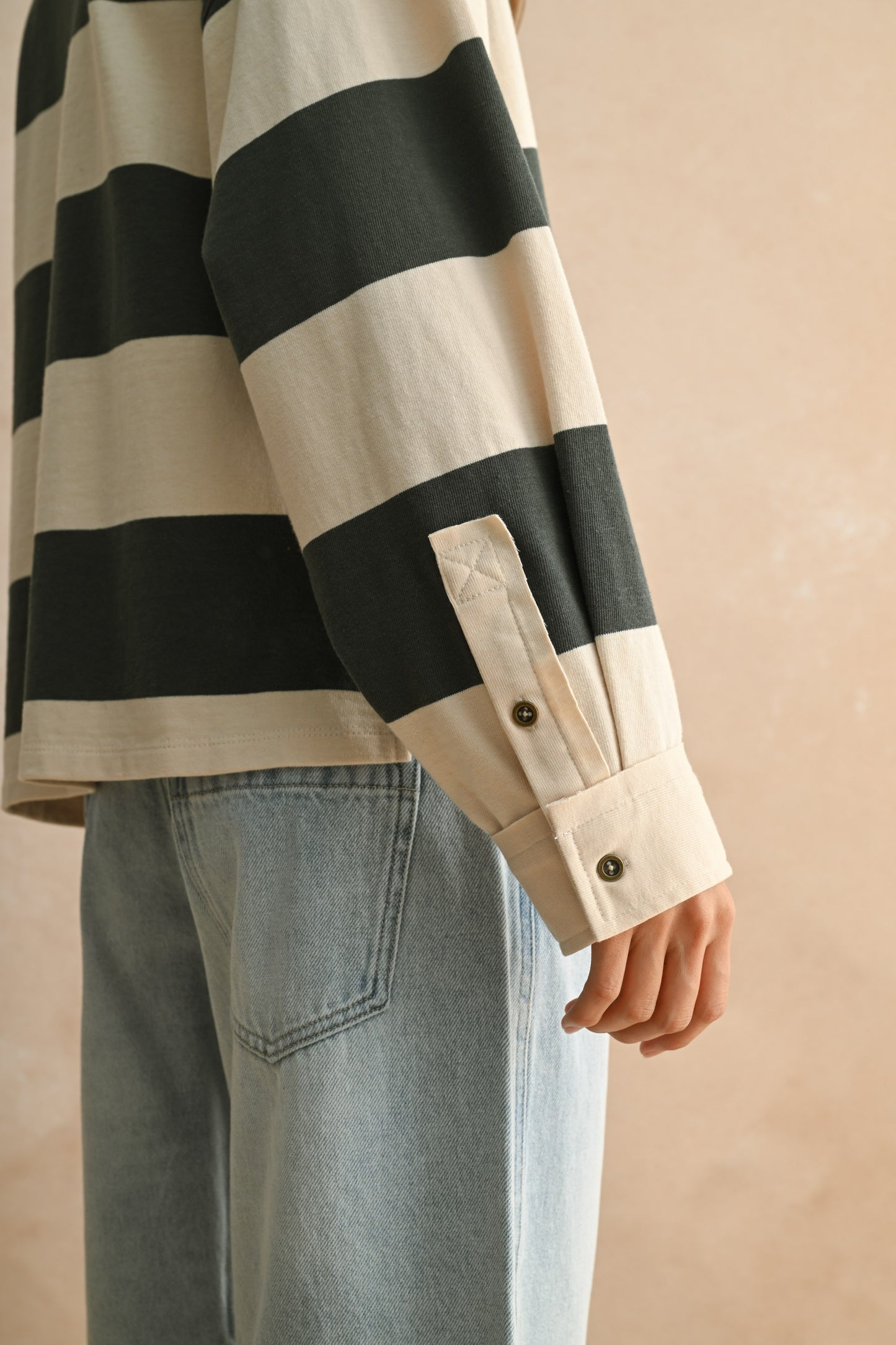 Long Sleeve Wide Panel Knitted Shirts