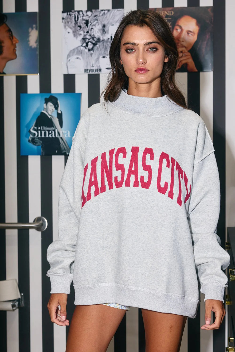Kansas City Reversible Mock-Neck Sweatshirt