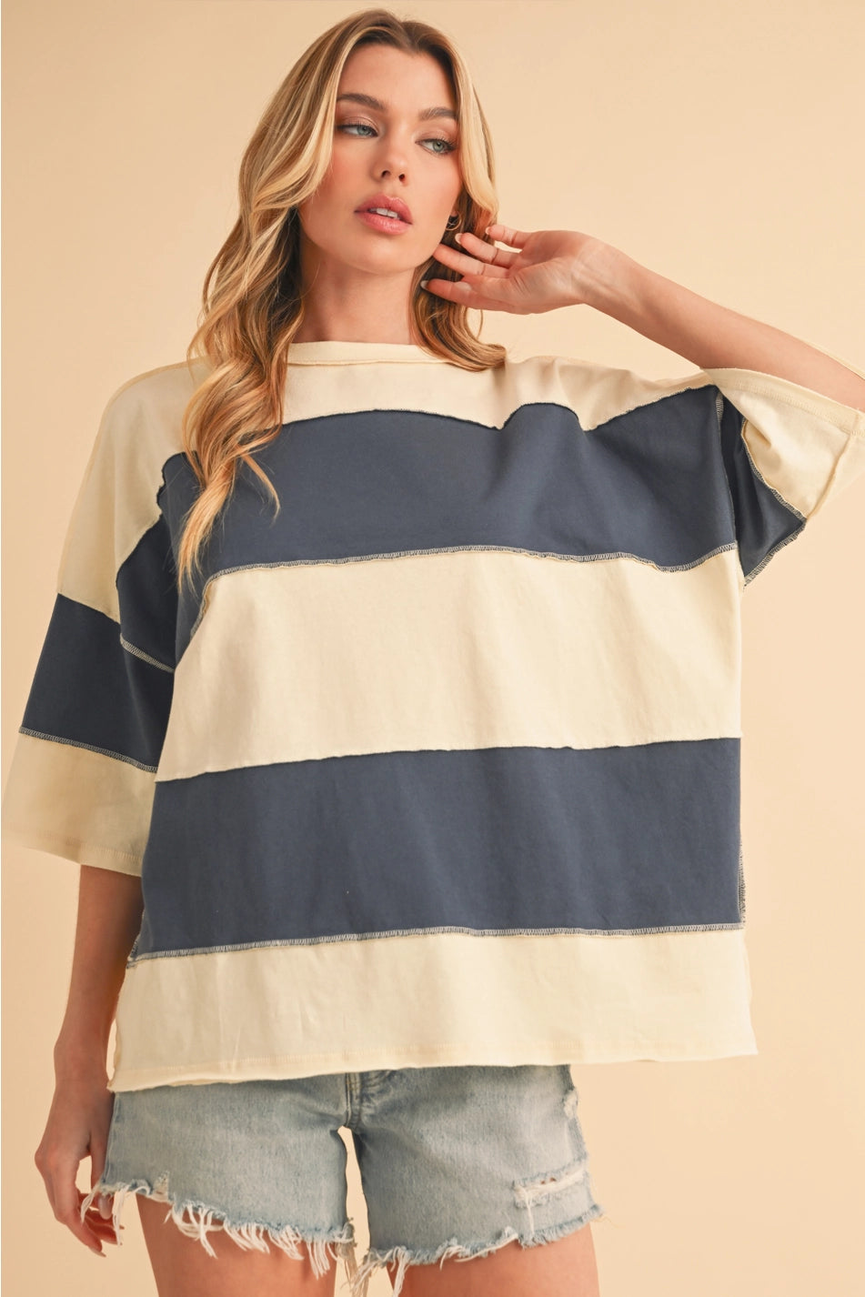 Polly Color Block Top