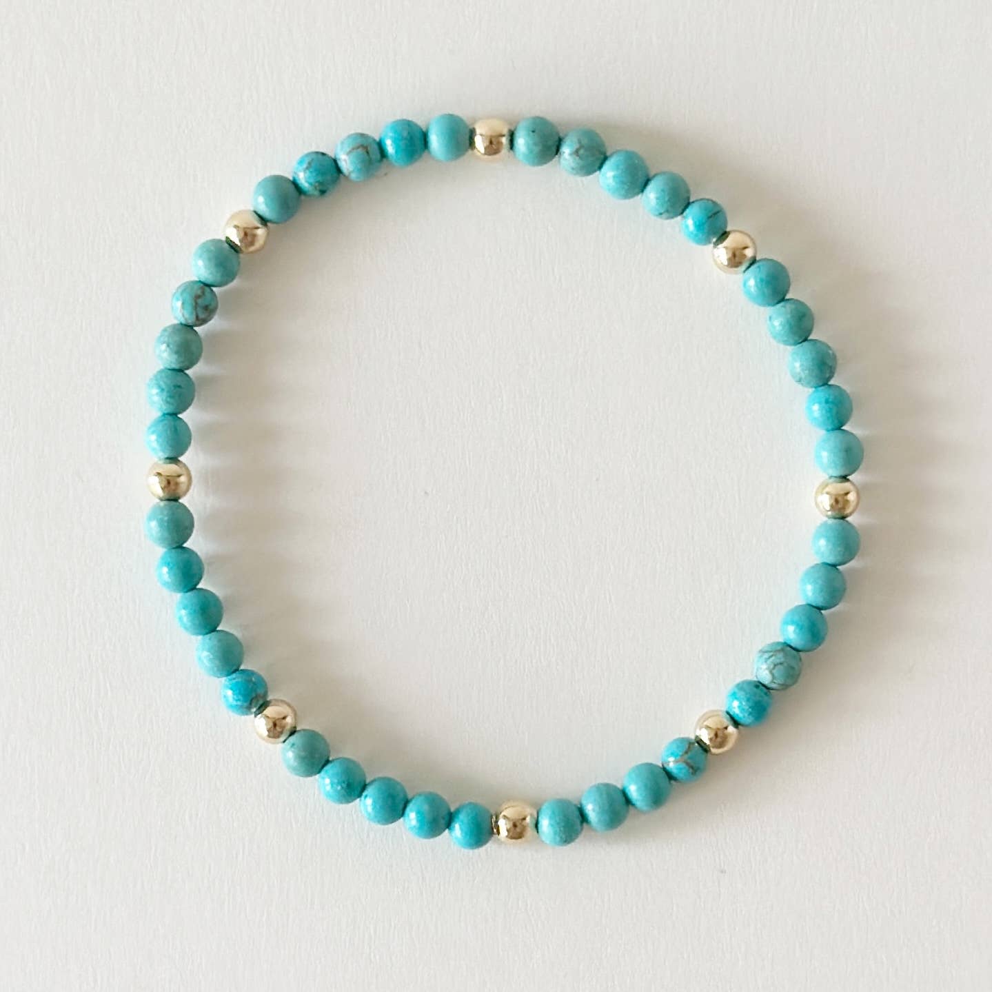 Chelsea Bracelets, Turquoise: Gold with Turquoise