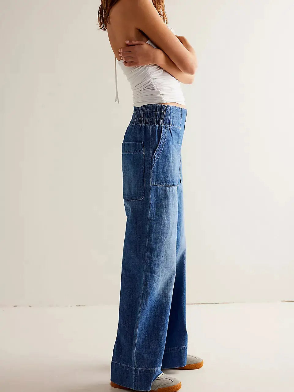 Casual Low-Waist Loose Jeans