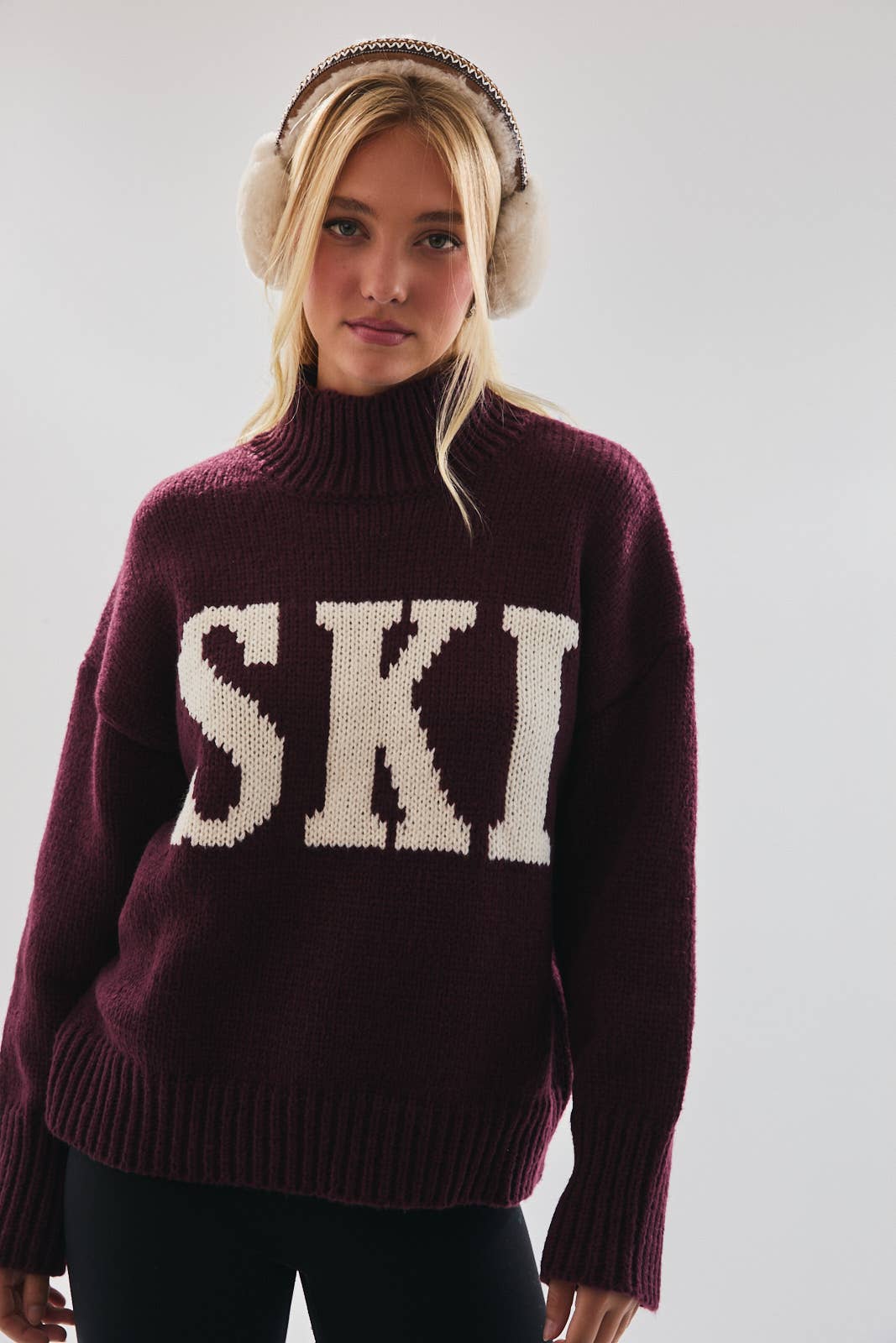 SKI HIGH NECK SWEATER TOP