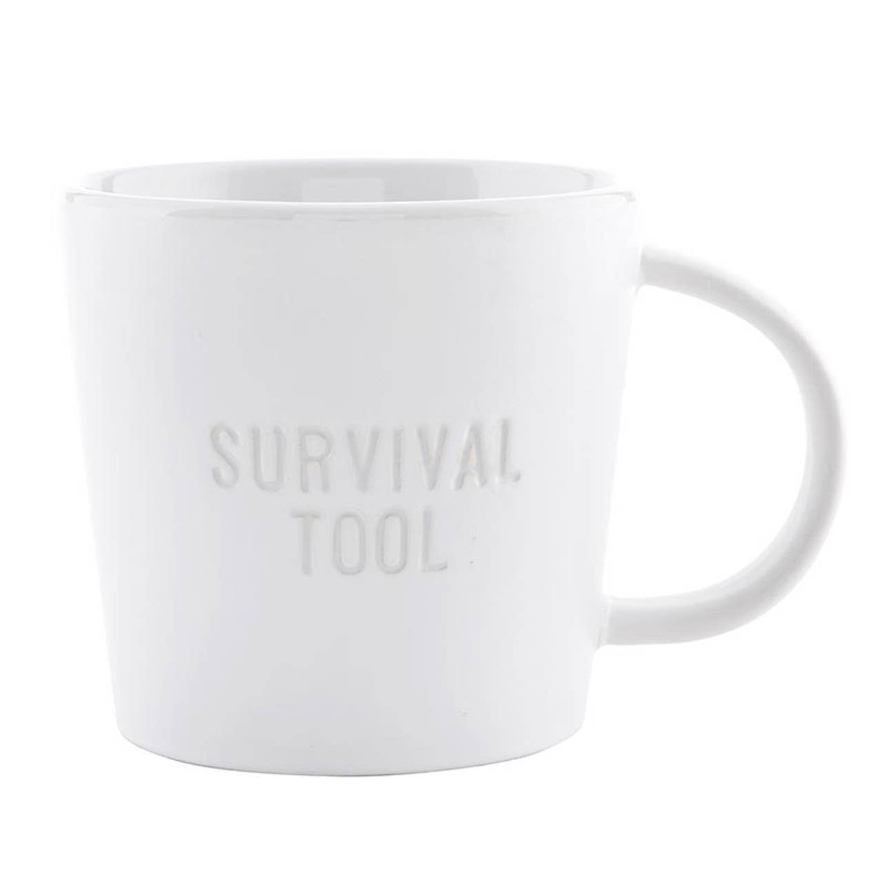 Face to Face Ceramic Coffee Mug - Survival Tool: Material