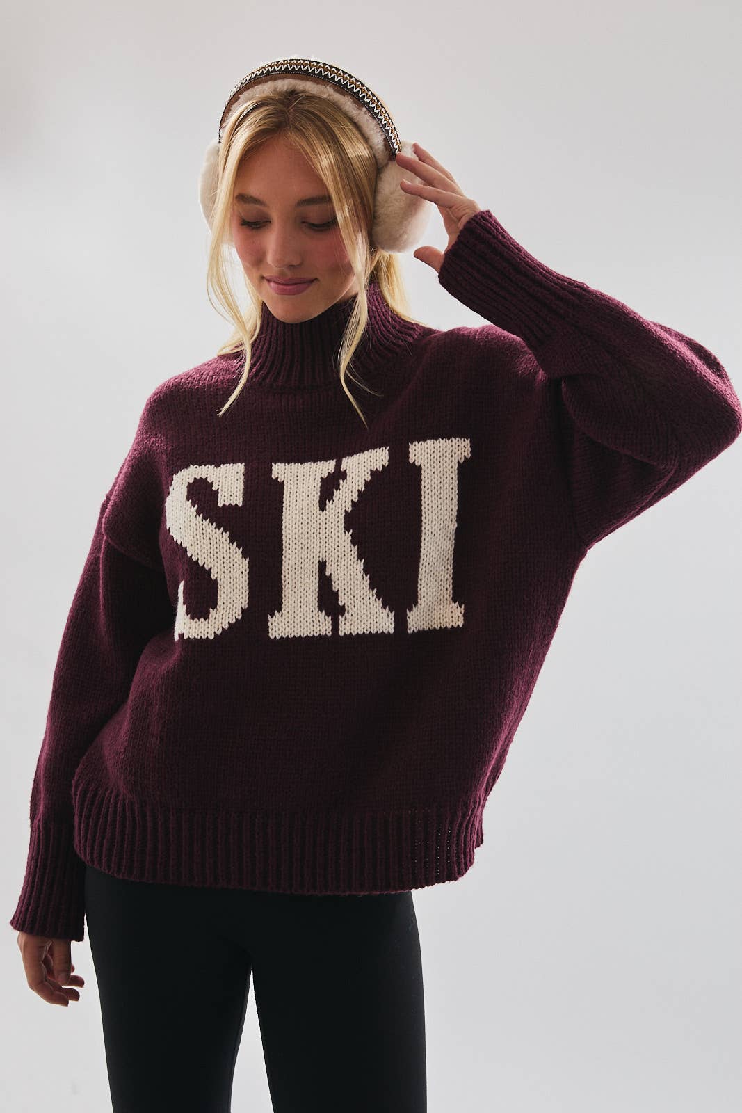 SKI HIGH NECK SWEATER TOP