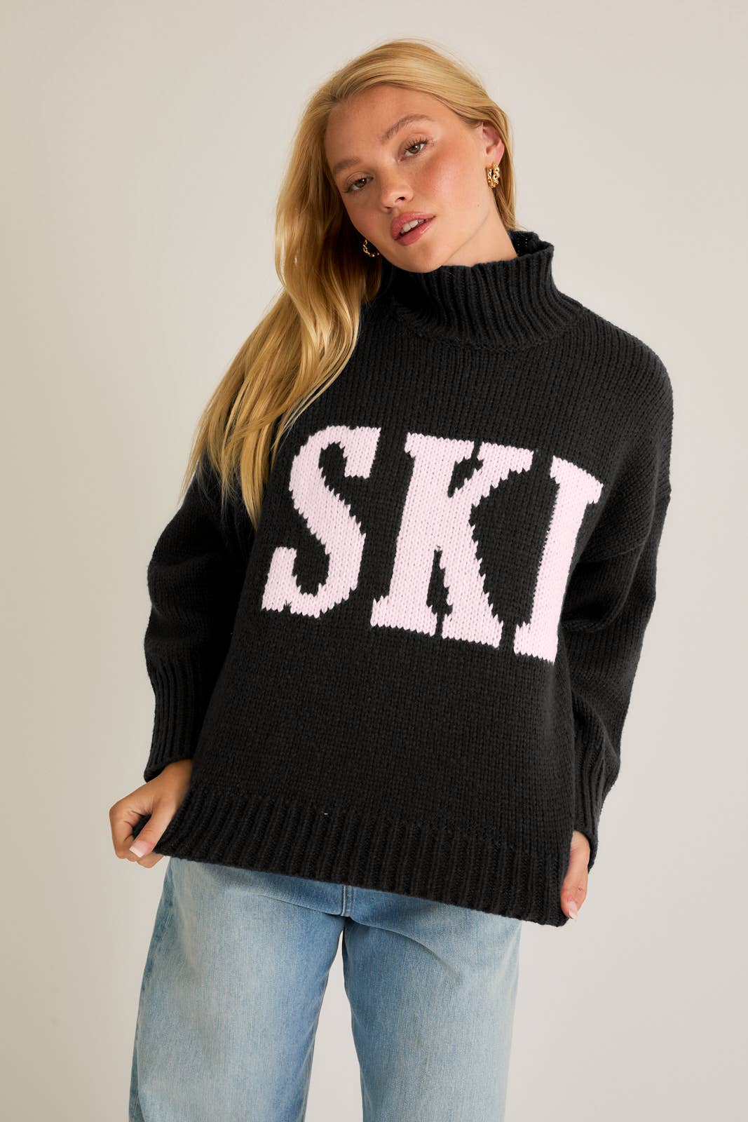 SKI HIGH NECK SWEATER TOP