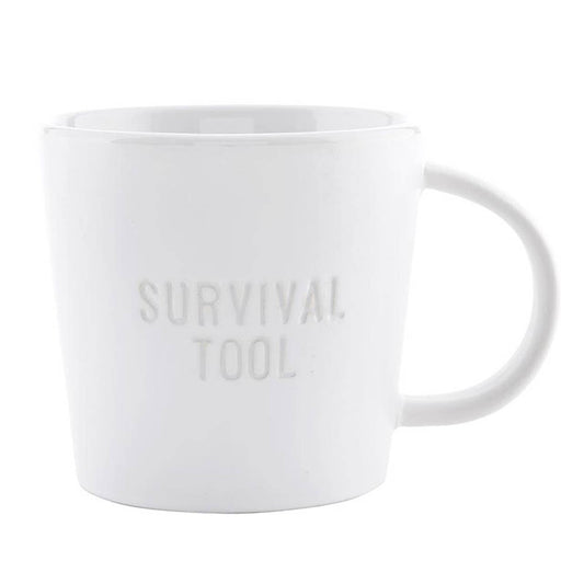 Face to Face Ceramic Coffee Mug - Survival Tool: Material